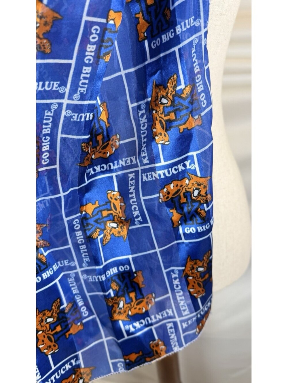 University of Kentucky Wildcats Scarf GO BIG BLUE 100% Polyester 58" x12 SANDOL - Picture 2 of 7